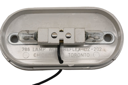 Do-Ray DZ-202 White Oval Lamp Housing NOS