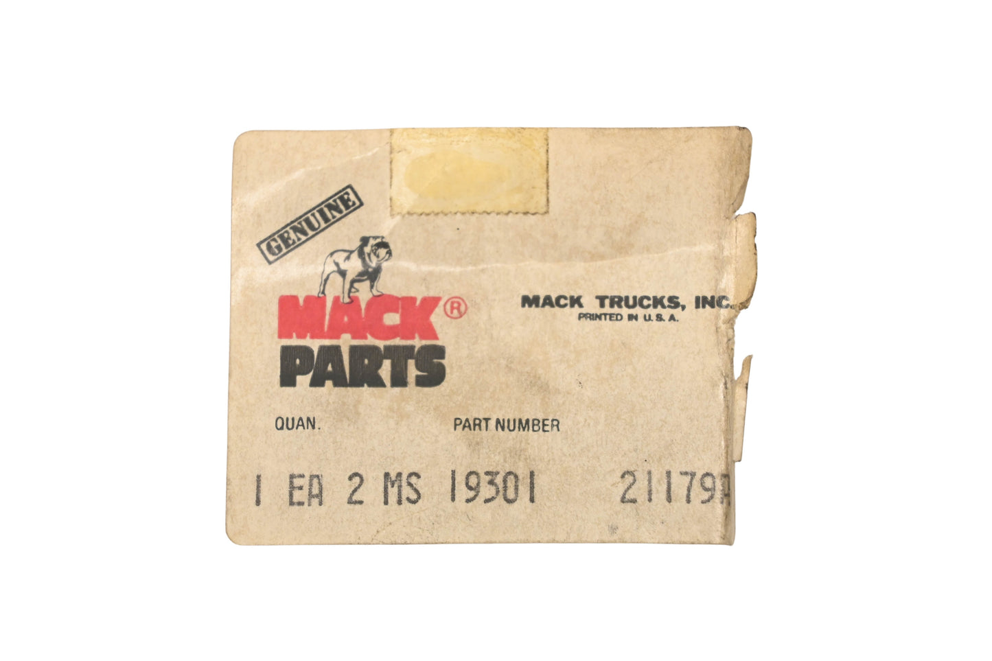 Mack 2MS19301 Ohmite Resistor NOS