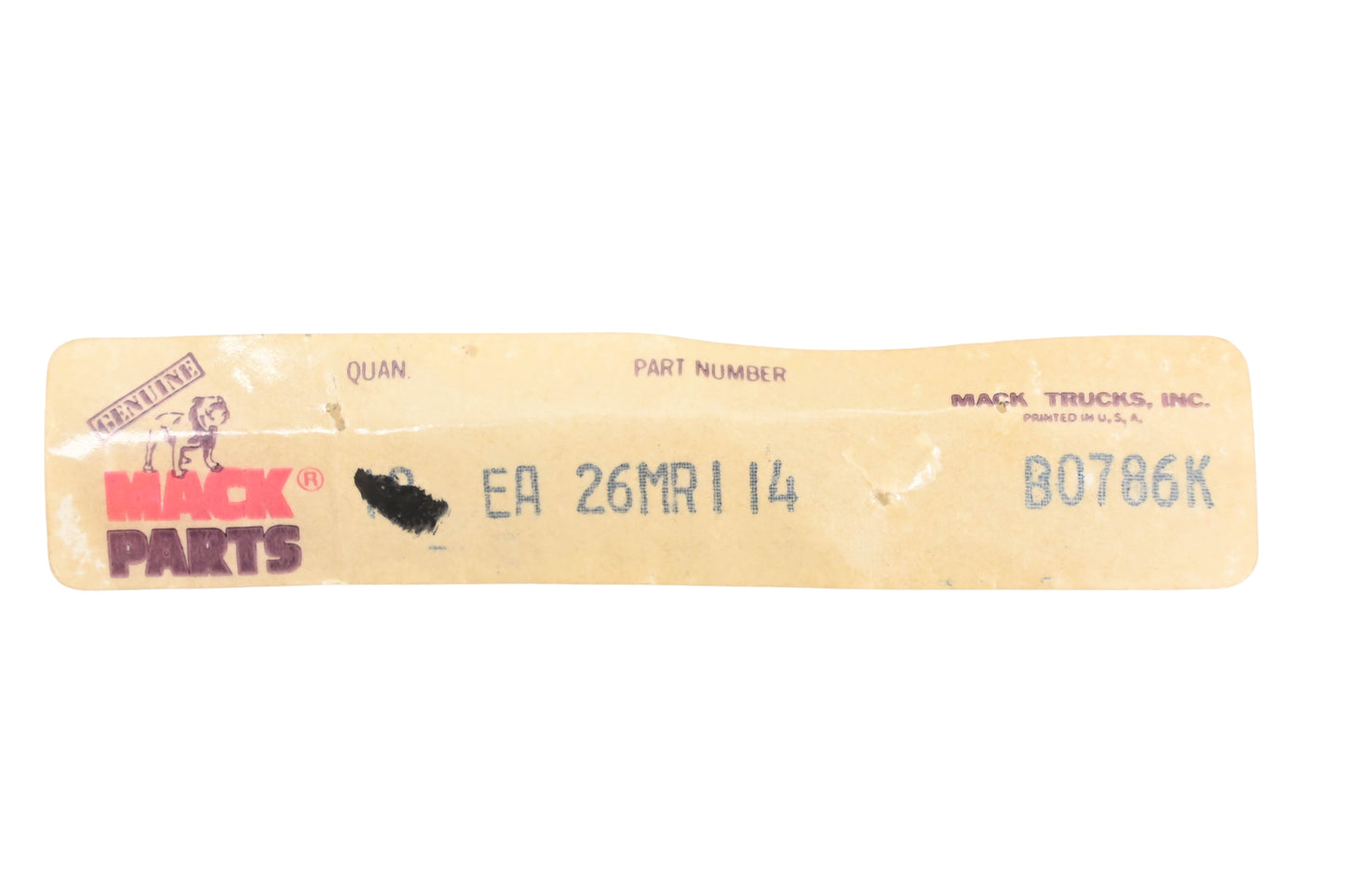 Mack 26MR114, 25161243 Horn Button NOS