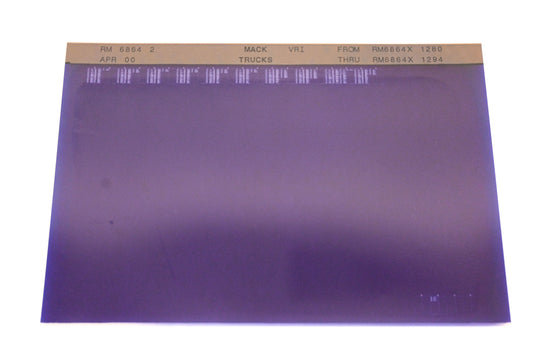 Mack RM6864 2 RM6864X1280 - RM6864X1294 VRI Microfiche NOS