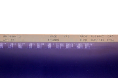 Mack RM6864 2 RM6864X1280 - RM6864X1294 VRI Microfiche NOS