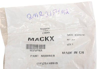 Mack 25110918, 2MR2154M2, 301-1A-C-R1 Song Chuan Relay NOS