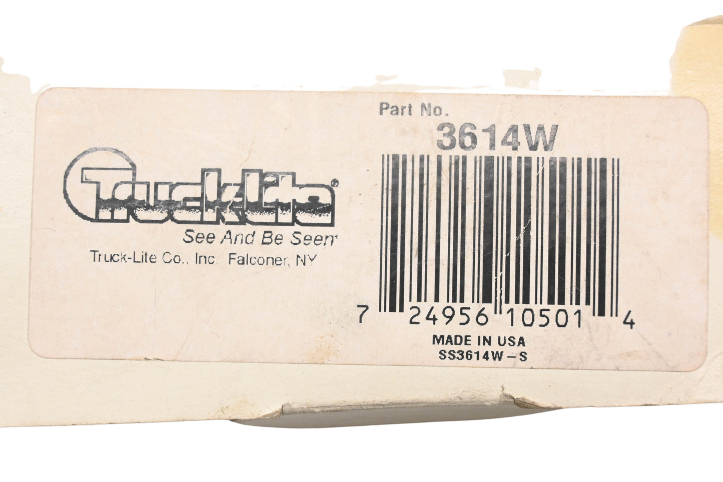 Truck-Lite 3614W Signal Stat 3600 Series Clear Back Up Light NOS