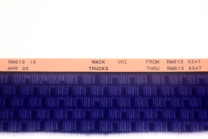 Mack RW613 18 RW6136247 - RW6136547 VRI Microfiche NOS