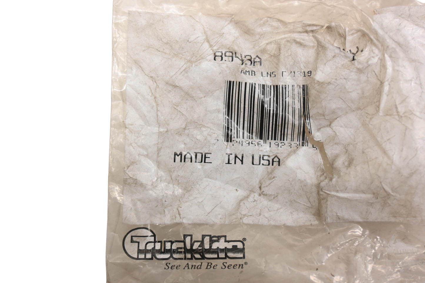 Truck-Lite 8943A, 77-778 Signal-Stat Amber Flat Bullet Lens NOS