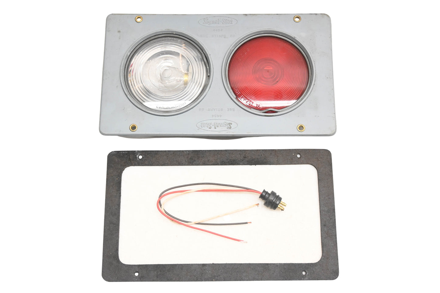 Signal-Stat 4454 Red/Clear Taillight Lamp
