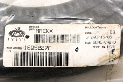 Mack 16QS227F Rubber Window Seal 11' NOS