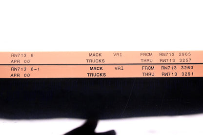 Mack RW713 8, Rw713 8-1 RW7132965 - RW7133291 VRI Microfiche Lot of 2 NOS