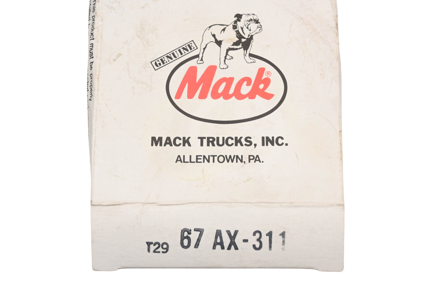 Mack 67AX311, MA1205 Bower Bearing Assembly NOS