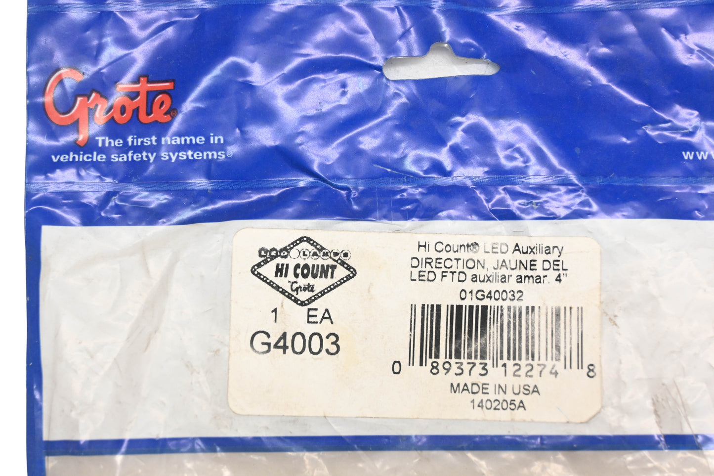 Grote G4003 Amber LED Marker Lamp Kit NOS