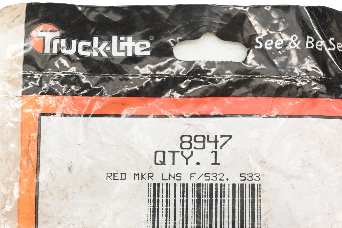 Truck-Lite 8947 Red Marker Lens NOS