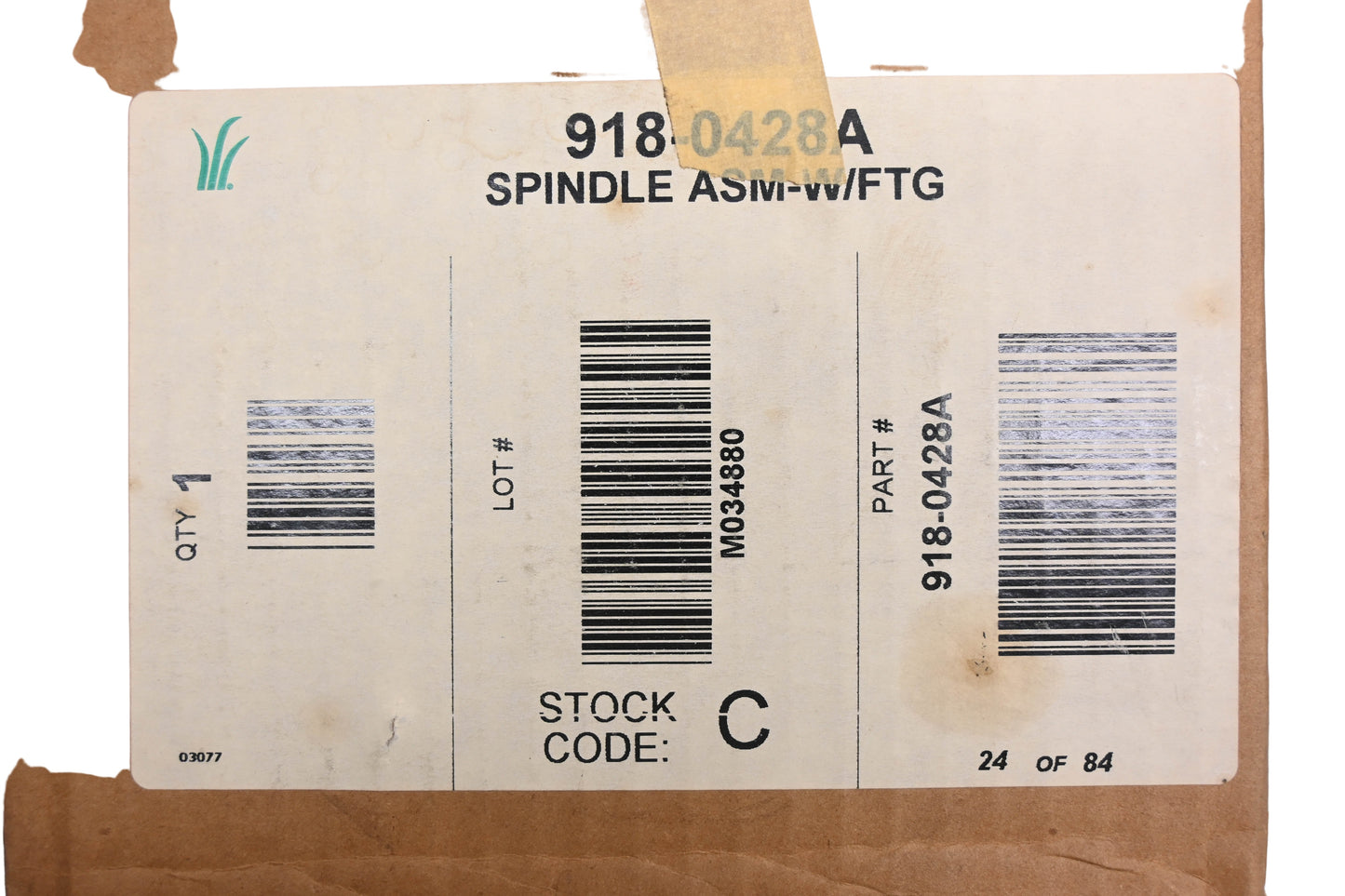 MTD 918-0428A Spindle Assembly NOS