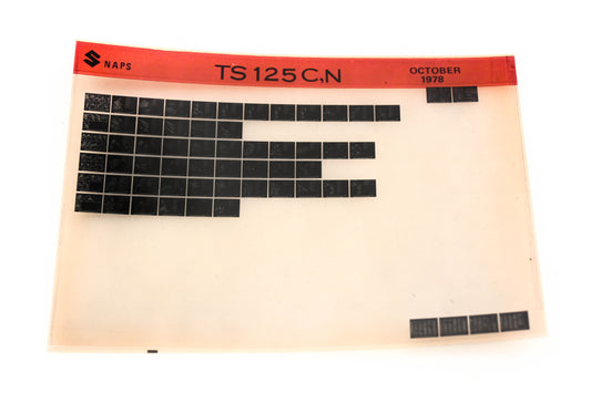 Suzuki TS125CN TS125 C,N Parts Catalog Microfiche Rev:10/1978