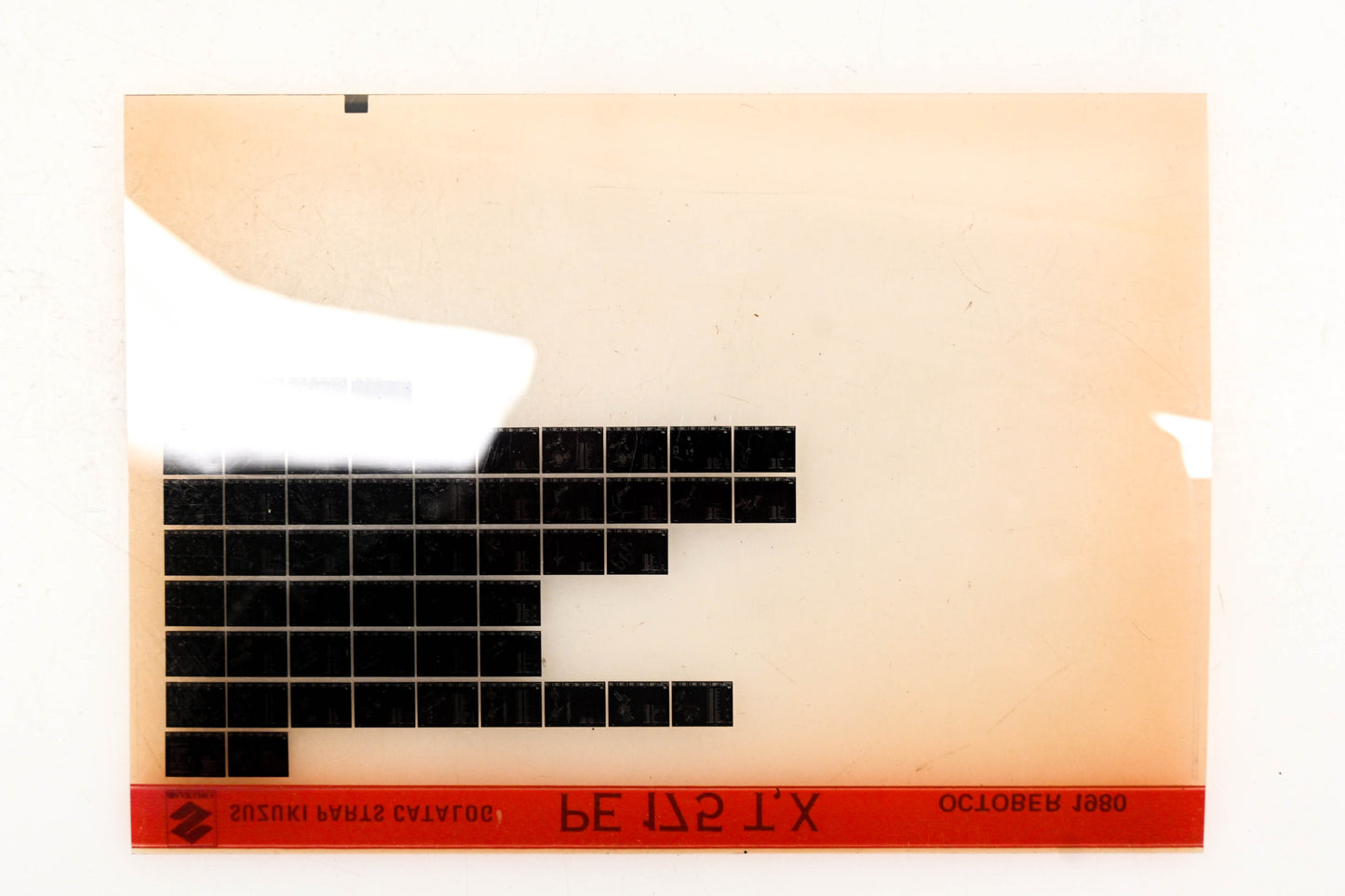 Suzuki PE175TX PE175 T,X Parts Catalog Microfiche Rev:10-1980