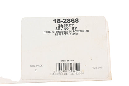 Sierra 18-2868, 310137, 0310137 Powerhead Base Gasket NOS