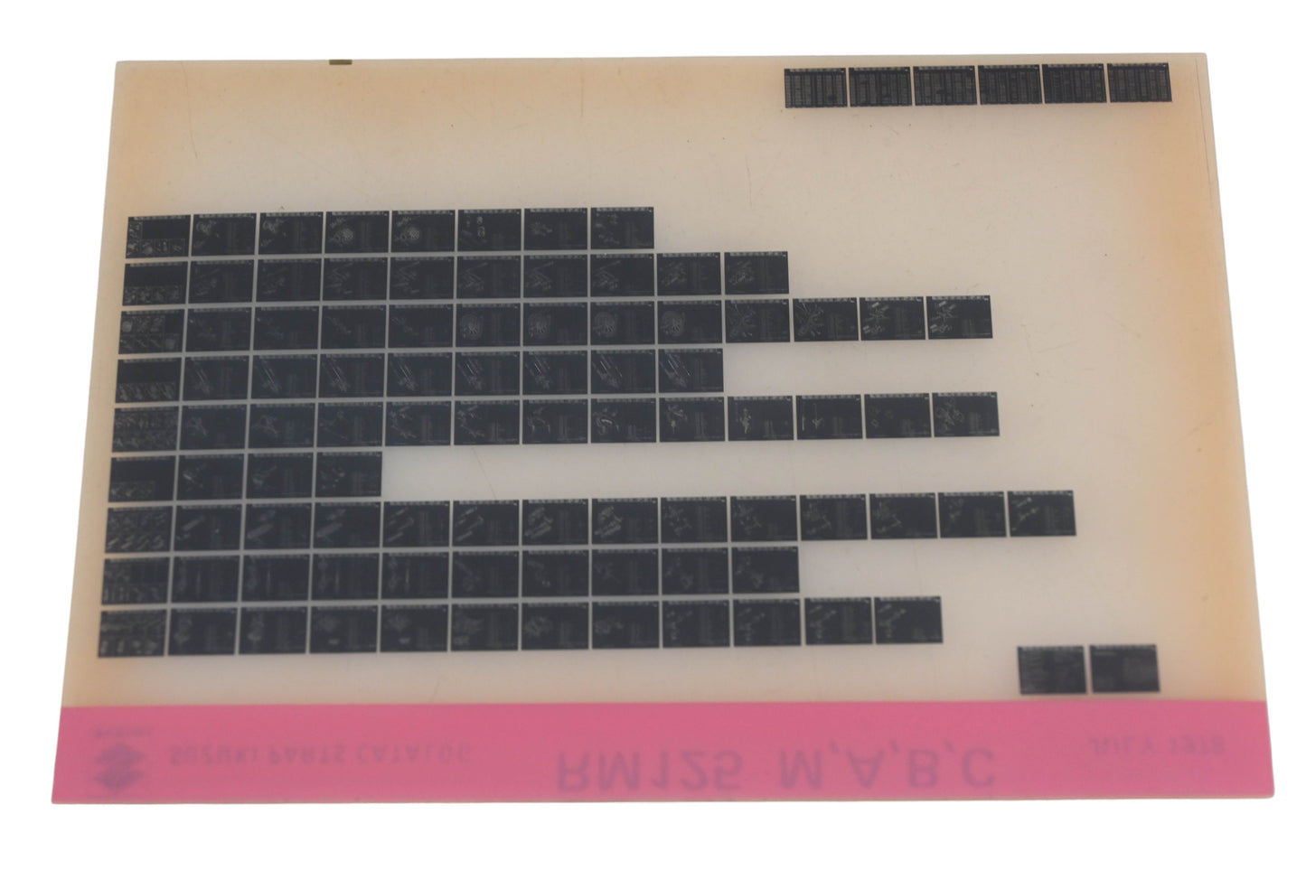 OEM Suzuki RM125MABC RM125M,A,B,C Parts Catalogue Microfiche Rev: 7/1978