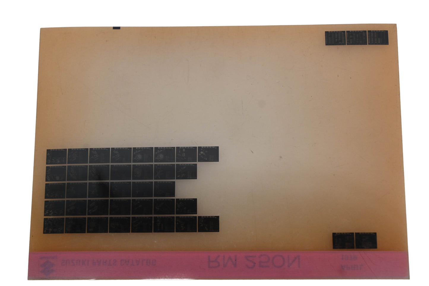 OEM Suzuki RM250N RM250 N Parts Catalogue Microfiche Rev: 4/1979