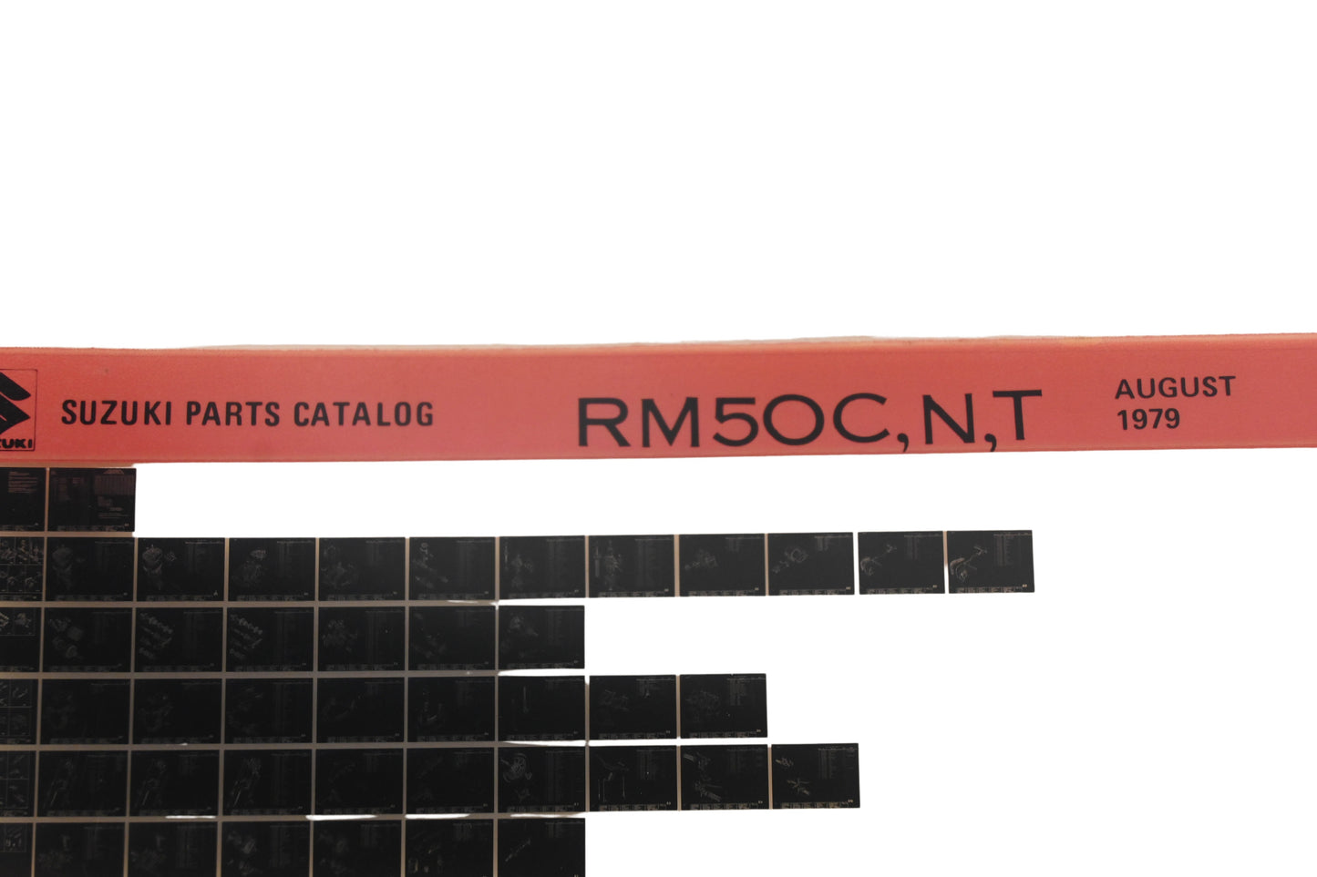 OEM Suzuki RM50CNT RM50 C,N,T Parts Catalogue Microfiche Rev:8/1979