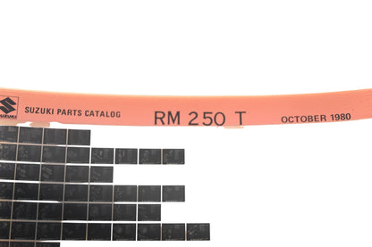 OEM Suzuki RM250T RM250 T Parts Catalogue Rev: 10/1980