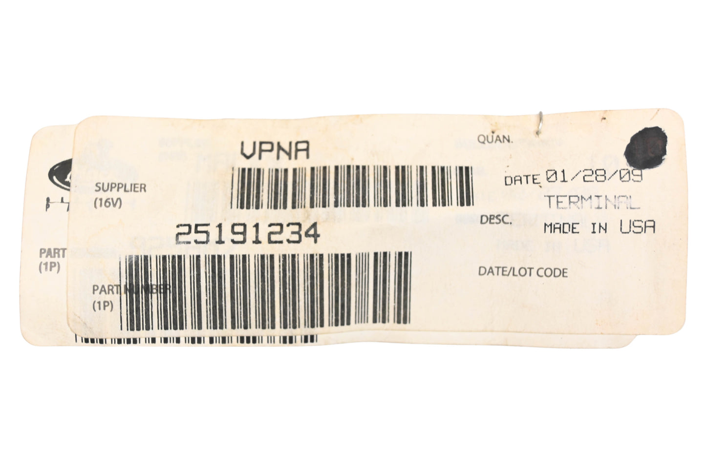 Mack 25191234 Terminals Qty 2 NOS