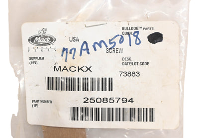 Mack 25085794, 77AM5018 Six Point Star Screw NOS