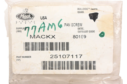 Mack 25107117, 77AM6 Six Point Socket Screw NOS