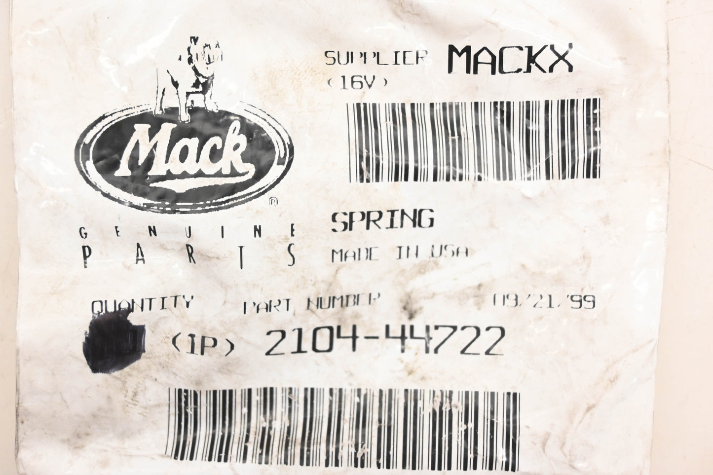 Mack 2104-44722 Spring NOS