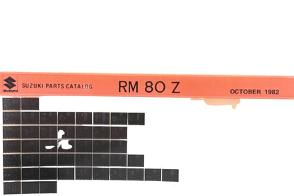 New OEM Suzuki RM80Z RM80 Z Parts Catalogue Microfiche Rev: 10/1982 NOS