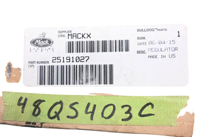 Mack 25191027, 48QS403C Muncy Window Regulator NOS