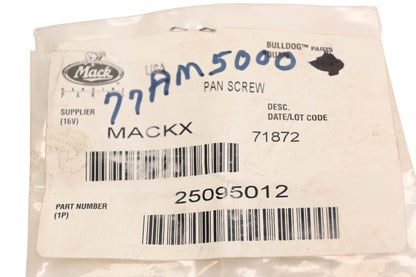 Mack 25095012, 77AM5000 Six Point Screw NOS