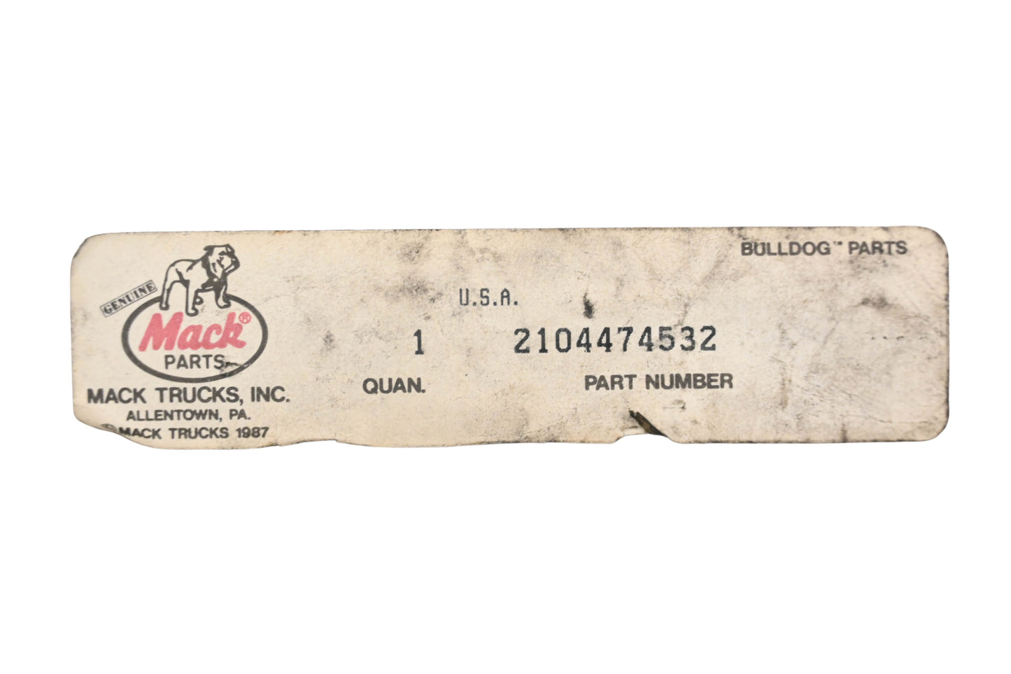 Mack 2104-474532, 2104474532 Gear NOS