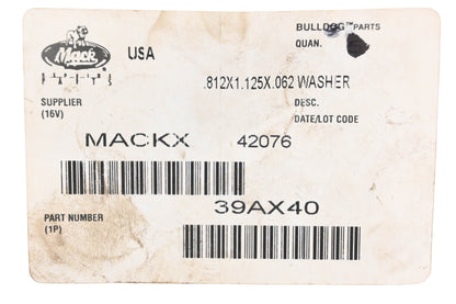 Mack 39AX40, 20706141 Washer NOS