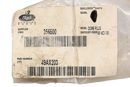 Mack 49AX203 Dome Plug NOS