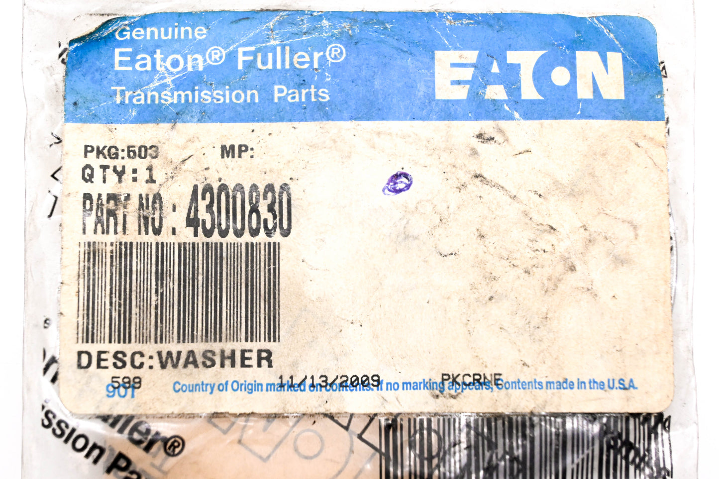Eaton Fuller 4300830 Washer NOS