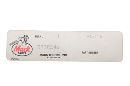Mack 29QR246 Plate NOS