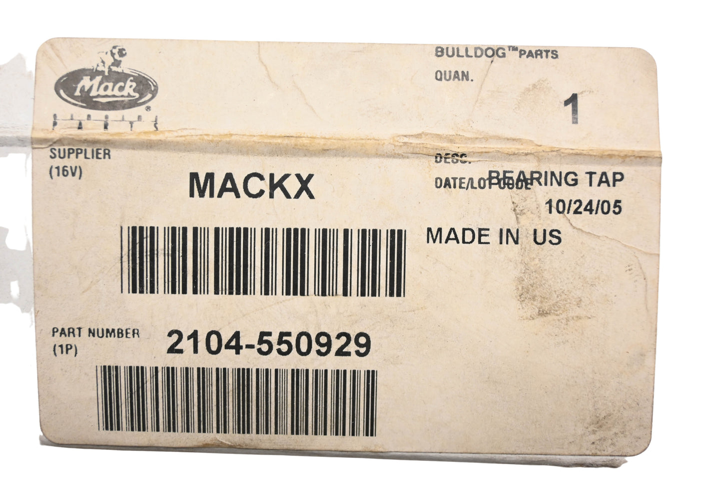 Mack 2104-550929, 2104550929, JM511910PK Bower Bearing Cup NOS