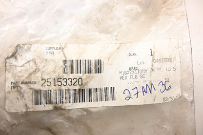Mack 25153320, 27AM36 Flange Screw NOS