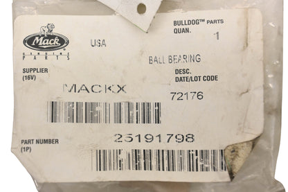 Mack 25191798, 46AX507 Ball Bearing NOS