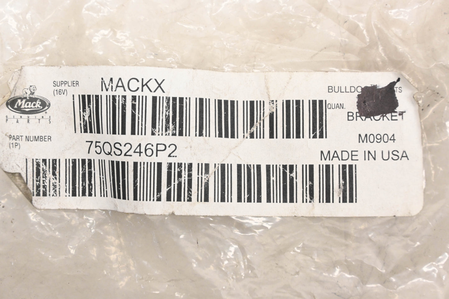 Mack 75QS246P2, 25159202 Bracket NOS