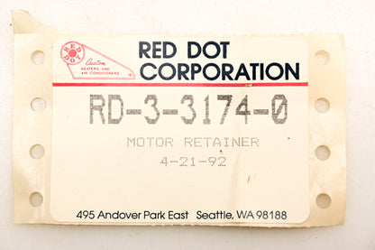 Red Dot RD-3-3174-0, 4379-RD33174 Motor Retainer NOS