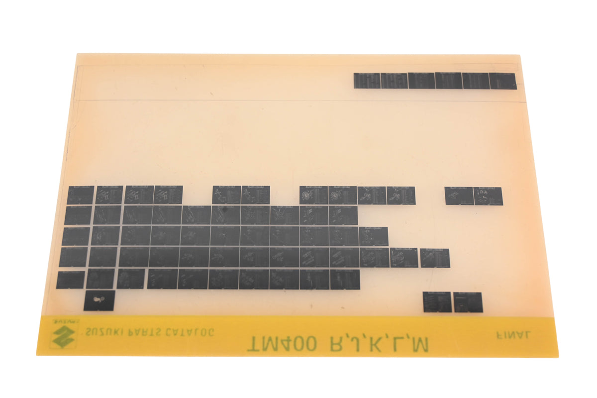OEM Suzuki TM400RJKLM TM400 R,J,K,L,M Parts Catalog Microfiche Final Edition