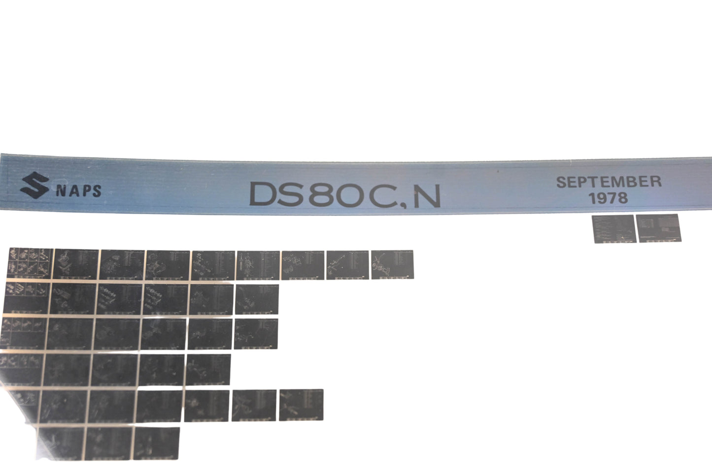 OEM Suzuki DS8CN Parts Catalog Microfiche Rev:9/1978