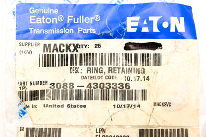 Mack 3088-4303336 Eaton Fuller Retaining Ring NOS
