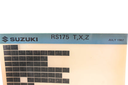 OEM Suzuki RS175TXZ RS175 T,X,Z Parts Catalog Microfiche Rev:7/1982