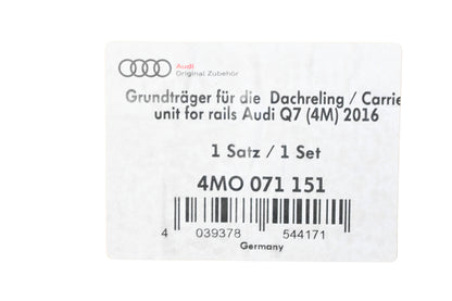 Audi 4M0071151, 4MO071151 Roof Carrier Bar Kit NOS