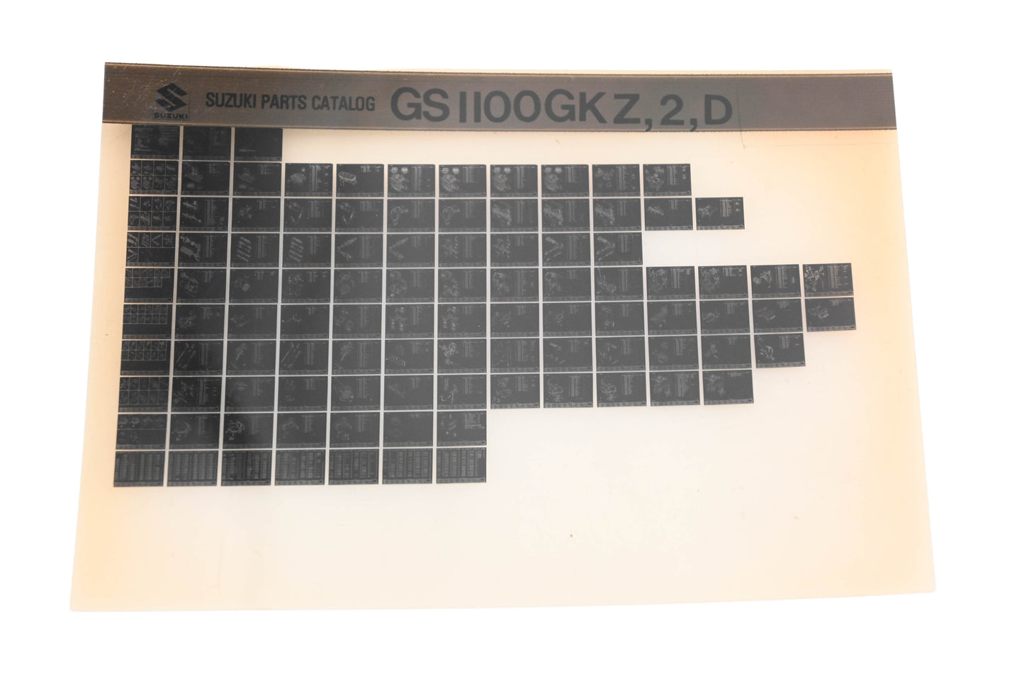 OEM Suzuki GS100GKZ2D GS100GKZ,2,D Parts Catalog Microfiche