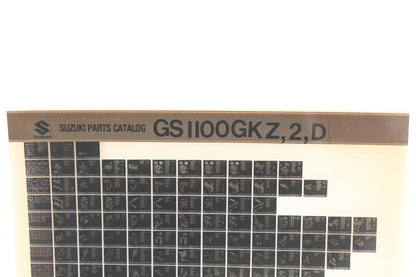OEM Suzuki GS100GKZ2D GS100GKZ,2,D Parts Catalog Microfiche
