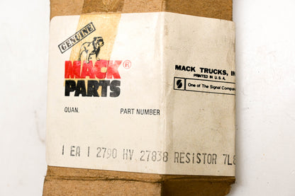 Mack 2790-HV27838 Resistor NOS