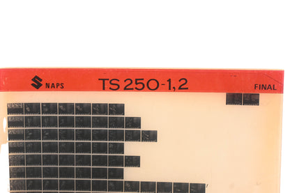 OEM Suzuki TS2520-12 TS250-1, 2 Parts Catalog Microfiche Final Edition
