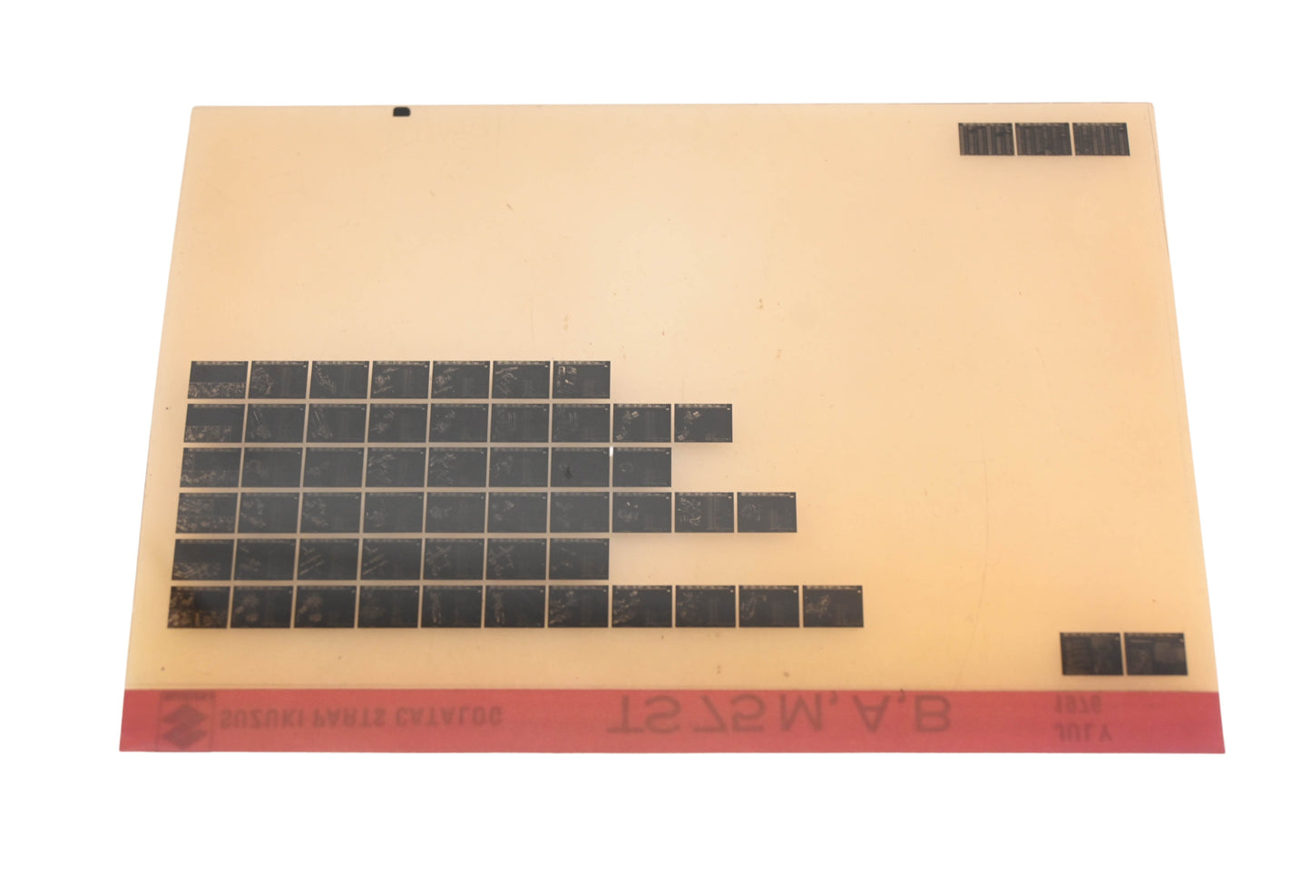 OEM Suzuki TS75MAB TS75 M,A,B Parts Catalog Microfiche Rev:7/1976